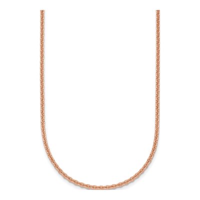 14K Rose Gold 2.3mm Cable Chain