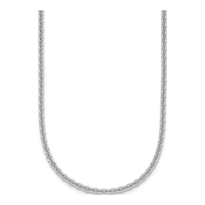 14K White Gold 3mm Cable Chain