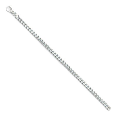 14K White Gold 5.6mm Curb Chain – view 2