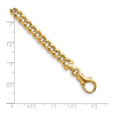 14K Yellow Gold 5.6mm Curb Chain – view 2