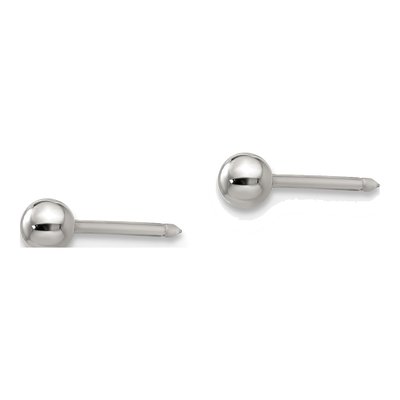 Stainless Steel Ball Stud Earrings – view 2