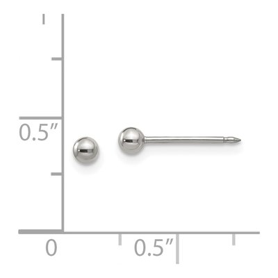 Stainless Steel Ball Stud Earrings – view 4