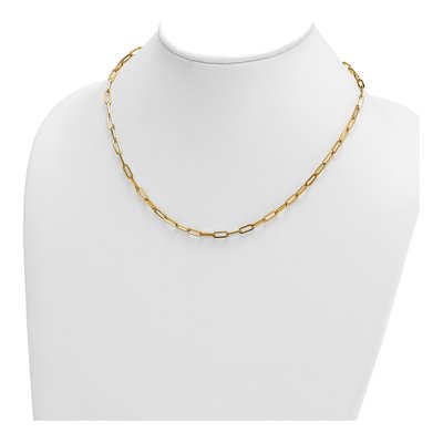 14K Yellow Gold 3.5mm Paperclip Chain – view 4