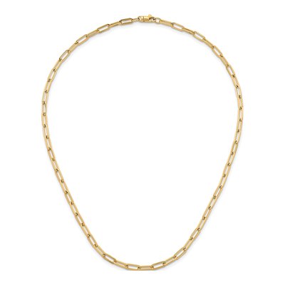 14K Yellow Gold 3.5mm Paperclip Chain – view 7