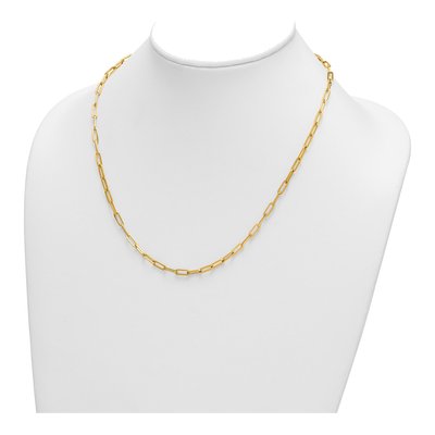 14K Yellow Gold 3.5mm Paperclip Chain – view 4