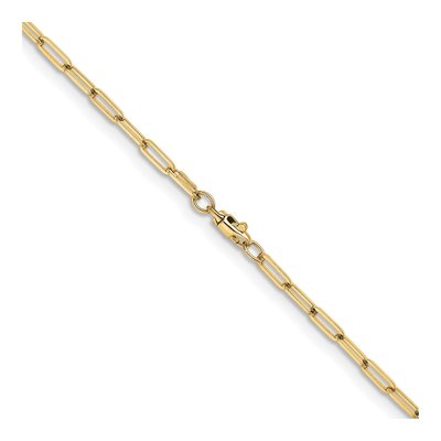 14K Yellow Gold 3.5mm Paperclip Chain – view 5