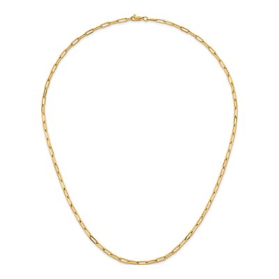14K Yellow Gold 3.5mm Paperclip Chain – view 7