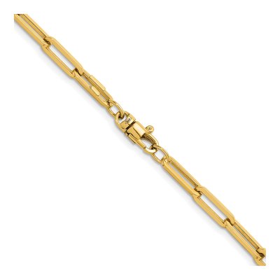 14K Yellow Gold 4.3mm Paperclip Chain – view 4