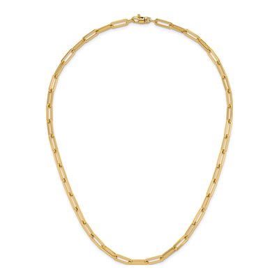 14K Yellow Gold 4.3mm Paperclip Chain – view 7