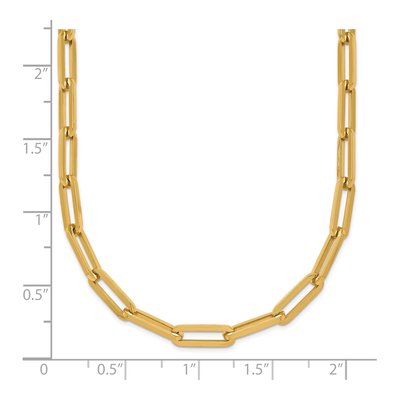 14K Yellow Gold 4.3mm Paperclip Chain – view 8