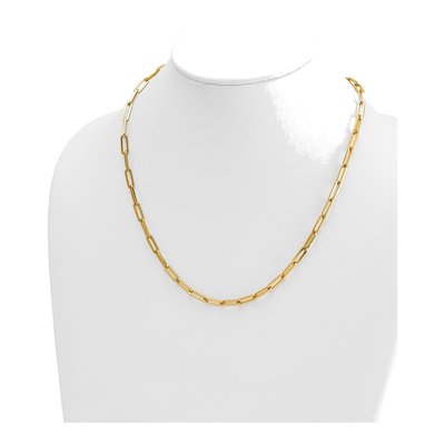 14K Yellow Gold 4.3mm Paperclip Chain – view 4