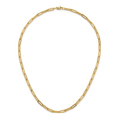 14K Yellow Gold 4.3mm Paperclip Chain – view 7