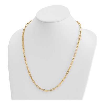 14K Yellow Gold 4.3mm Paperclip Chain – view 4