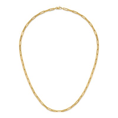 14K Yellow Gold 4.3mm Paperclip Chain – view 7