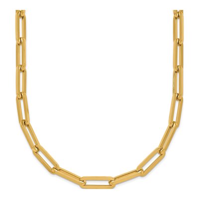 14K Yellow Gold 4.3mm Paperclip Chain