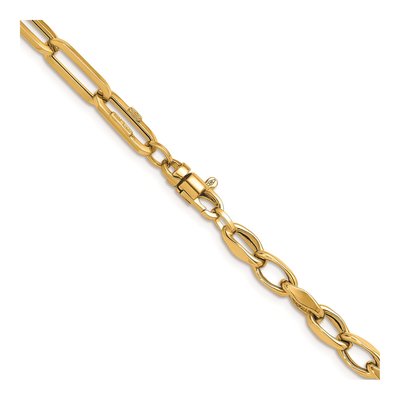 14K Yellow Gold Paperclip Y-Drop Necklace – view 5