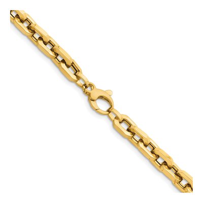 14K Yellow Gold 6.5mm Hollow Cable Chain – view 4