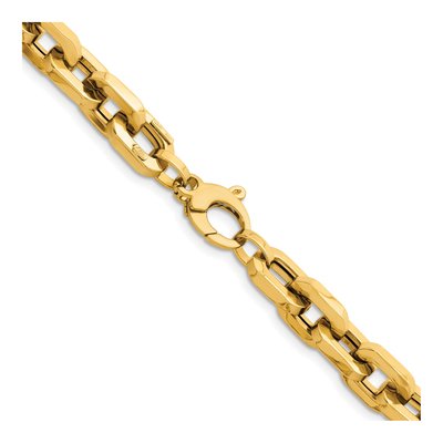 14K Yellow Gold 8.9mm Hollow 20-inch Cable Chain – view 4
