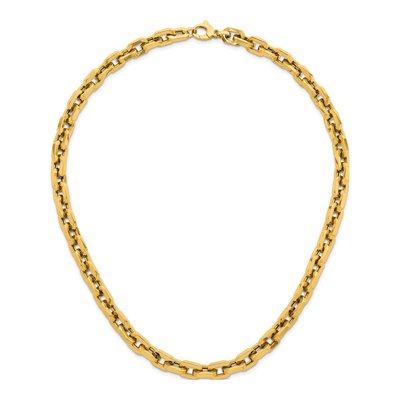 14K Yellow Gold 8.9mm Hollow 20-inch Cable Chain – view 6