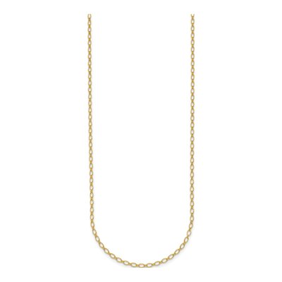 14K Yellow Gold 1.9mm Oval Open Link Chain – view 2
