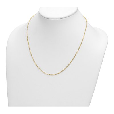 14K Yellow Gold 1.9mm Oval Open Link Chain – view 6