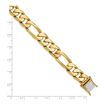14K Yellow Gold 12.3mm Figaro Chain – view 3