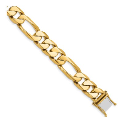 14K Yellow Gold 12.3mm Figaro Chain