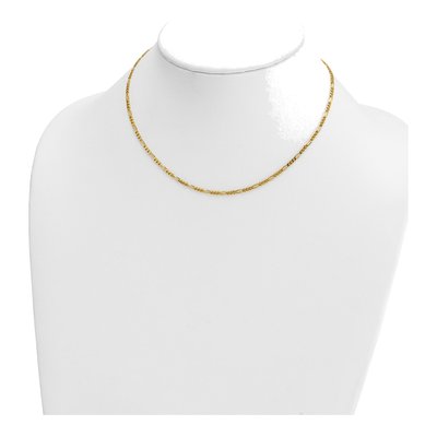 14K Yellow Gold 2.4mm Figaro Chain – view 5