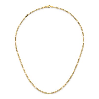 14K Yellow Gold 2.4mm Figaro Chain – view 6