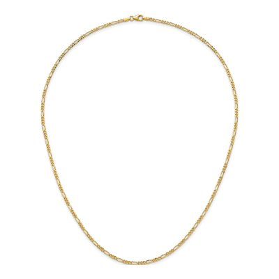 14K Yellow Gold 2.4mm Figaro Chain – view 6