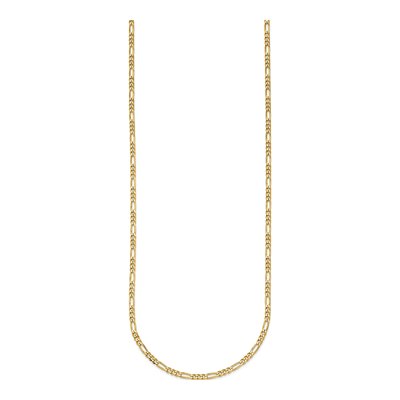 14K Yellow Gold 2.4mm Figaro Chain – view 3