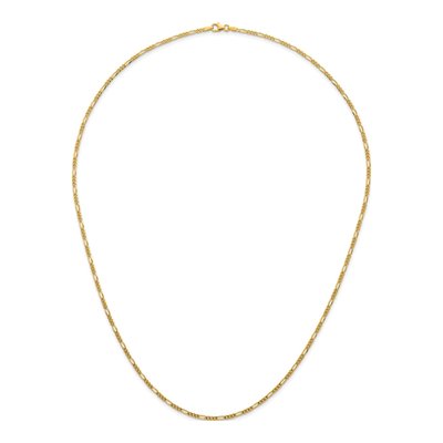 14K Yellow Gold 2.4mm Figaro Chain – view 6