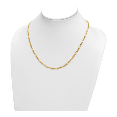 14K Yellow Gold 3.5mm Figaro Chain – view 5