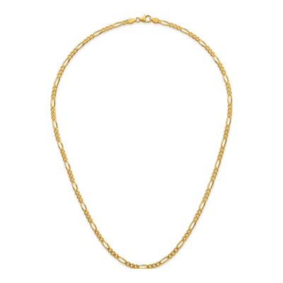 14K Yellow Gold 3.5mm Figaro Chain – view 6
