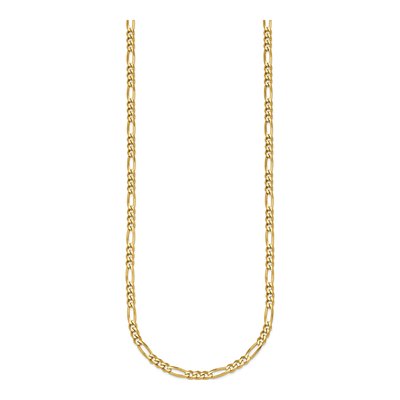 14K Yellow Gold 3.5mm 30-in Figaro Chain – view 3