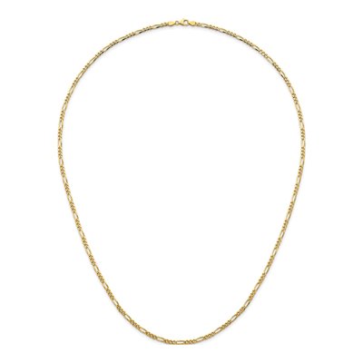 14K Yellow Gold 3.5mm 30-in Figaro Chain – view 6