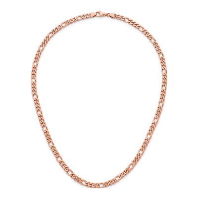 14K Rose Gold 4.8mm Figaro Chain – view 4