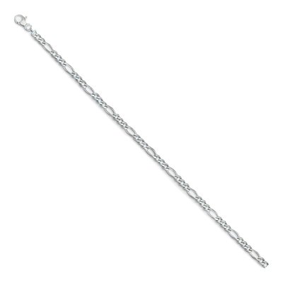 14K White Gold 4.8mm Figaro Chain – view 2