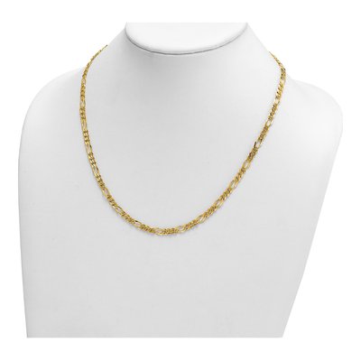 14K Yellow Gold 4.8mm 20-in Figaro Chain – view 5