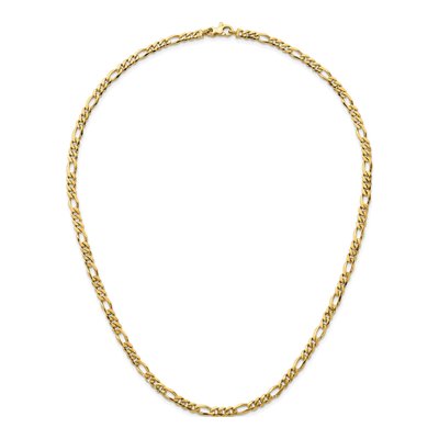 14K Yellow Gold 4.8mm 20-in Figaro Chain – view 6