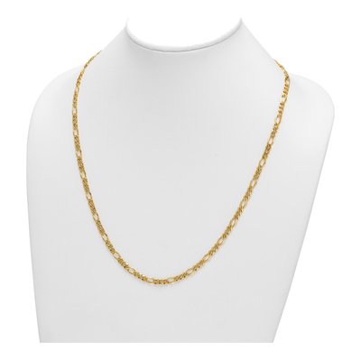 14K Yellow Gold 4.8mm 24-in Figaro Chain – view 5