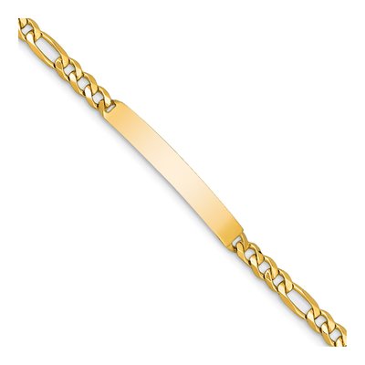 14K Yellow Gold Figaro ID Bracelet