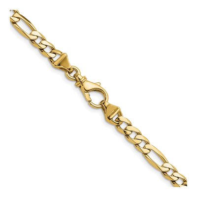 14K Rose Gold 5.8mm Figaro Chain Bracelet – view 3