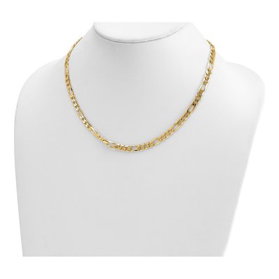 14K Yellow Gold 5.8mm Figaro Chain – view 5