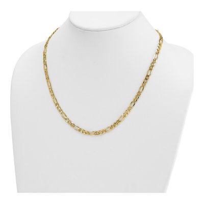 14K Yellow Gold 5.8mm Figaro Chain – view 5