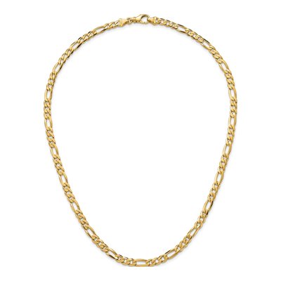 14K Yellow Gold 5.8mm Figaro Chain – view 6