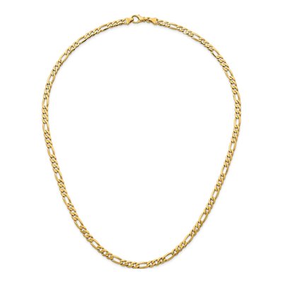 14K Yellow Gold 5.8mm Figaro Chain – view 6