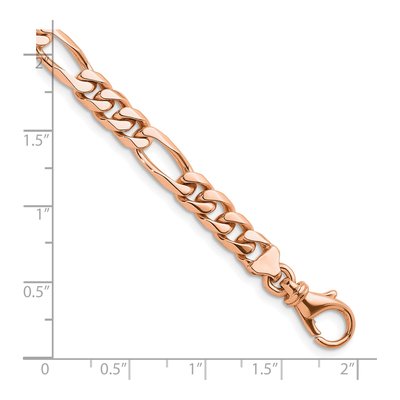 14K Rose Gold 6.2mm Figaro Chain – view 4