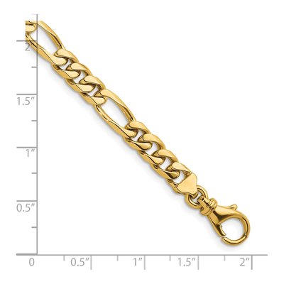 14K Yellow Gold 6.2mm Figaro Chain – view 7