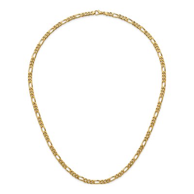 14K Yellow Gold 6.2mm Figaro Chain – view 6